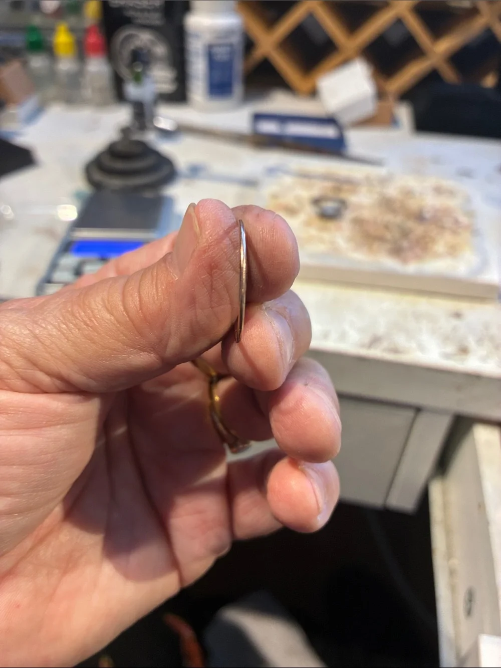 10K Rose Gold Ring  Size 10    .55 Grams